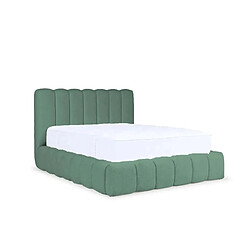 Casanova Lit coffre tissu chenille Vert 200x200