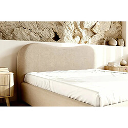 Acheter Casanova Lit coffre tissu chiné Beige 200x200cm