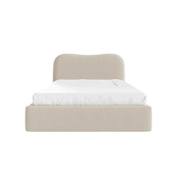 Casanova Lit coffre tissu chiné Beige 200x200