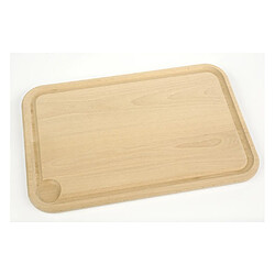 Berard Planche à découper rigole hêtre - 50x35x1,9cm