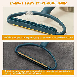 INF Éliminateur de peluches et de noeuds double face - Éliminateur de fourrures Blue pas cher