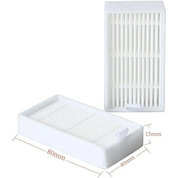 INF Pack de 10 filtres de remplacement HEPA pour aspirateur robot - Filtre ABS+fibre blanc com