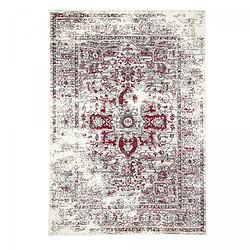 UnAmourDeTapis Tapis 200 x 290 cm LYN1 VINT, motif oriental vintage crème et rouge, tissé