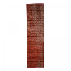 UnAmourDeTapis Tapis berbère de couloir 80x300 tissé motif ethnic LYN1 CHILA rouge