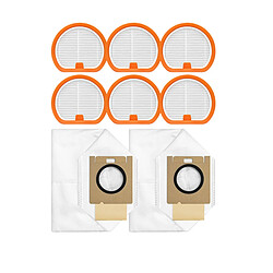 INF Jeu de filtres et sacs à poussière de remplacement compatible avec Uwant V300 V400 V500 VC