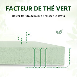 Acheter HOMAVO Matelas 140x200cm à Ressorts Ensachés 7 Zones - Épaisseur 22cm - H3/H4,antiallergique