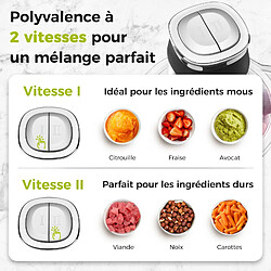 Avis YASHE Hachoir Électrique avec 2 Bols- Mini Robot de Cuisine avec 4 Lames