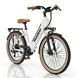 Vélo électrique HEADEER BD26195,moteur 350W,48V 11.5AH,Blanc