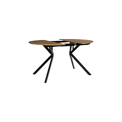 Avis The Home Deco Factory Table à Manger Extensible Heritage 110-200cm Marron & Noir