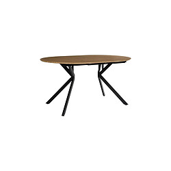 Acheter The Home Deco Factory Table à Manger Extensible Heritage 110-200cm Marron & Noir