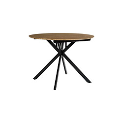 The Home Deco Factory Table à Manger Extensible Heritage 110-200cm Marron & Noir 
