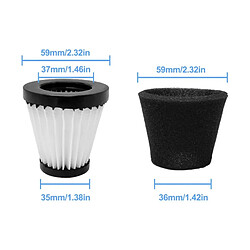 Acheter INF Kit de filtres de remplacement compatible avec Dirt Devil F117 — 3 cartouches filtrantes +