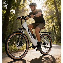 Vélo électrique HEADEER BD26195,moteur 350W,48V 11.5AH,Blanc pas cher