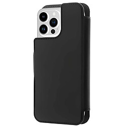 PURO Étui Folio pour iPhone 14 Pro Compatible MagSafe avec Porte-Cartes Noir