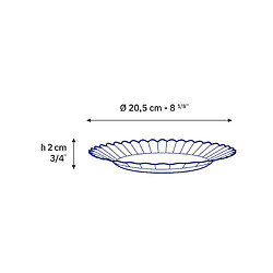 Avis Duralex Picardie - Assiettes à dessert transparentes x6 - 20,5cm