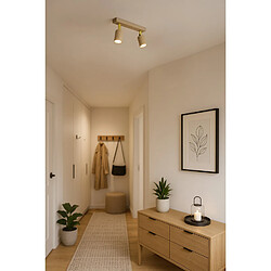 Avis Kaja Plafonnier beige/or MATI, 2 spots GU10 orientables 2x10W