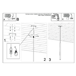 Sollux lighting Suspension Pastelo 1 - Noir pas cher