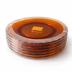 Acheter Duralex Picardie - Assiettes x6 - 23cm - Vermeil