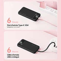 VANWIN Batterie Externe 20000mAh - 4 Câbles Intégrés - 6 Sorties et 3 Entrées pas cher