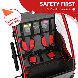 Acheter LIZIFLY Remorque pour vélo-Fenêtres en maille - Ceinture de sécurité - Capacité 40kg - 76x133x87cm
