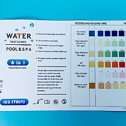 Acheter Inf Bandelettes de test pour eau de piscine - 100 pièces