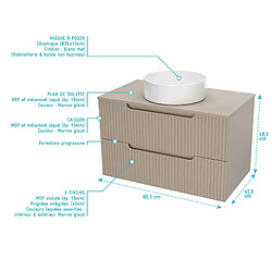 Acheter Aurlane Ensemble meuble salle de bain 80 cm avec colonne