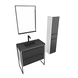 Avis Aurlane Ensemble meuble salle de bain 80 cm avec colonne