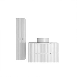 Avis Aurlane Ensemble meuble salle de bain 80 cm avec colonne