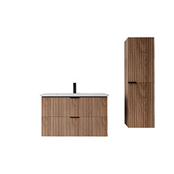 Avis Aurlane Ensemble meuble salle de bain 60 cm avec colonne