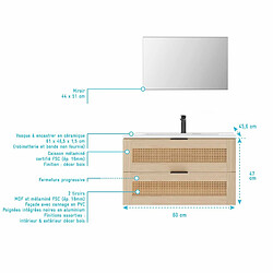 Acheter Aurlane Ensemble meuble salle de bain 60 cm avec colonne