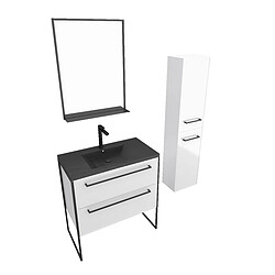 Avis Aurlane Ensemble meuble salle de bain 80 cm avec colonne