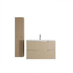 Avis Aurlane Ensemble meuble salle de bain 80 cm avec colonne