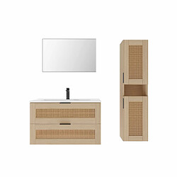Avis Aurlane Ensemble meuble salle de bain 60 cm avec colonne