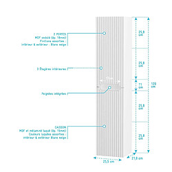 Aurlane Ensemble meuble salle de bain 80 cm avec colonne pas cher