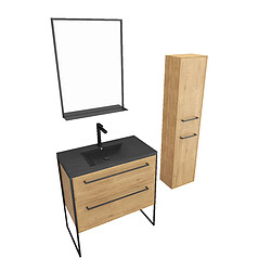 Avis Aurlane Ensemble meuble salle de bain 80 cm avec colonne