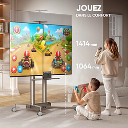 Avis ONKRON Support TV Roulettes pour 32-75",60 kg,VESA 200x200 - 600x400,Champagne TS1571-?