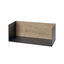 Avis Paris Prix Étagère Murale Design Korfu 45cm Anthracite & Chêne