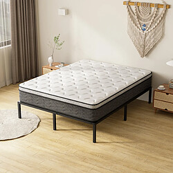 DEWINNER Ensemble matelas + sommier 140x190 cm, épaisseur 25cm pas cher