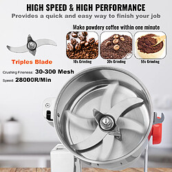 Acheter VEVOR Moulin à Épices Commercial 500 g Moulin à Grains Électrique Haute Vitesse
