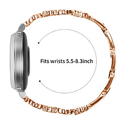 Avis INF Bracelet de montre élégant en métal avec trèfle et nacre compatible avec Garmin Lily 2 Pin