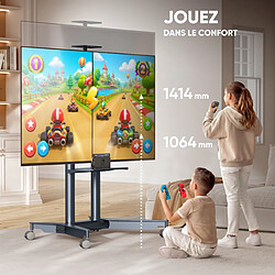 Avis ONKRON Support TV Roulettes pour 32-75", max 60 kg, VESA 200x200-600x400, Graphite TS1571-G