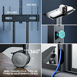 Acheter ONKRON Support TV pour 55" - 90", max 90 kg, VESA 200x200 - 800x600, Graphite TS1871-G