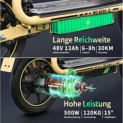 Acheter Trottinette électrique Pliable TWOFISH M5 ELITE-E,moteur 500W,48V 13AH,Jaune