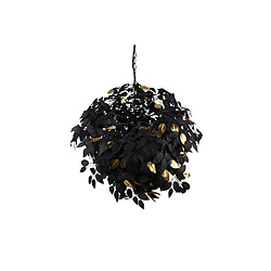 Rl Lustre LEAVY - Noir pas cher