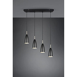 Avis Lustre FARIN noir métal RL 4xE14 dimmable IP20 150cm