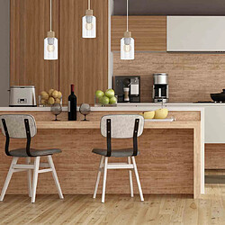 Milagro Suspension Madera - Blanc pas cher