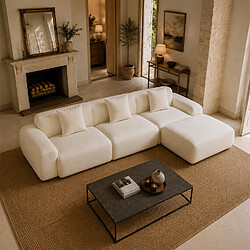 Acheter Concept Usine Canapé nuage compressé modulable en tissu chenille beige 4-5 places SHEFFIELD