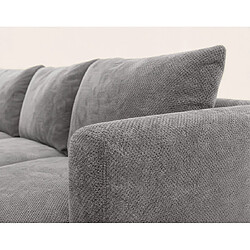 Acheter Bestmobilier Gabin - Canapé d'angle gauche 5 places en velours texturé