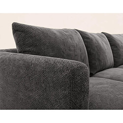 Acheter Bestmobilier Gabin - Canapé d'angle droit 5 places en velours texturé