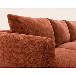 Acheter Bestmobilier Gabin - Canapé d'angle droit 5 places en velours texturé